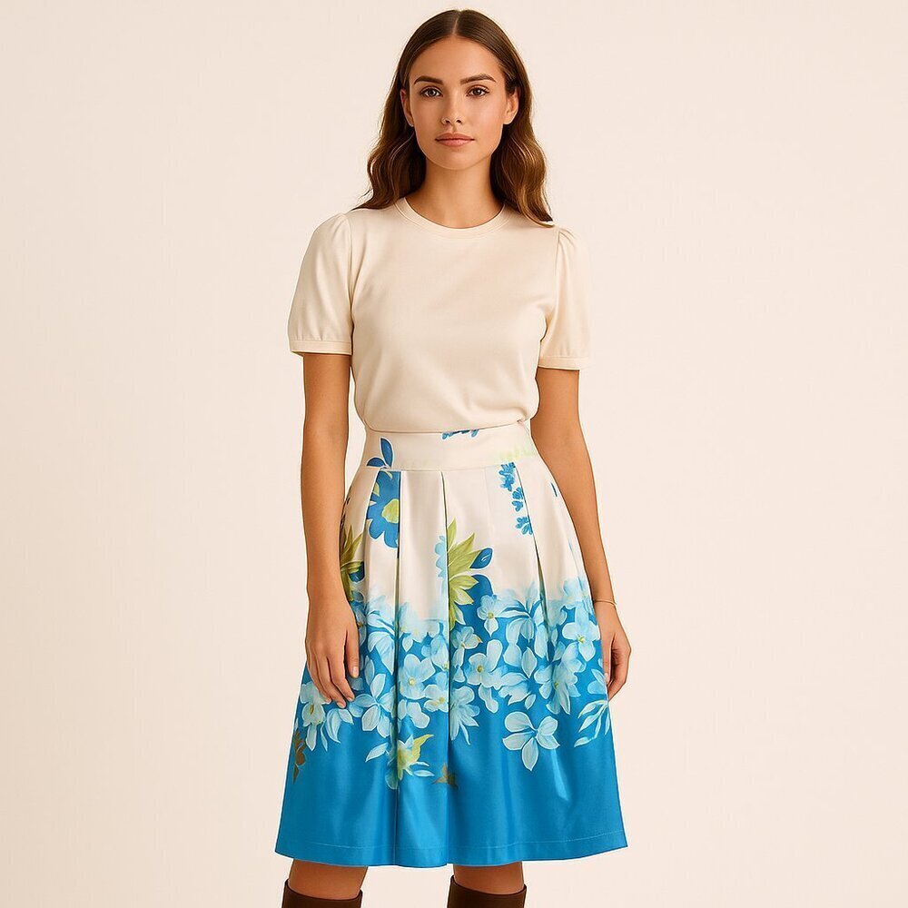 L’Altamoda Made in Spain Floral Skirt